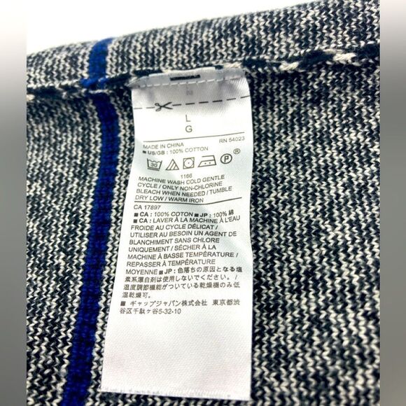 Banana Republic Organic Cotton Striped Men’s Sweater Size L - Picture 7 of 7